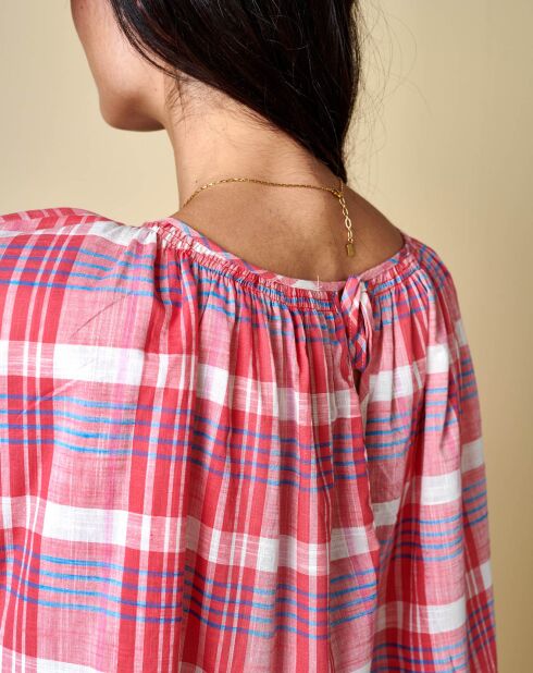 Hartes rot/weiß kariertes Top