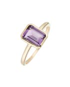 Bague Classy Améthyste 1.86 ct or jaune
