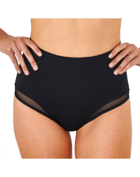 Culotte Ceinture Minceur Résille noire