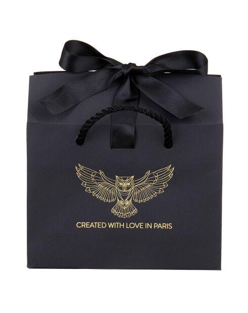 Sac cadeau noir - 16x12x6 cm