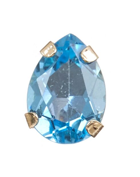 Funkelnde Tropfenohrringe aus 1,7 Karat Gelbgold mit Topas