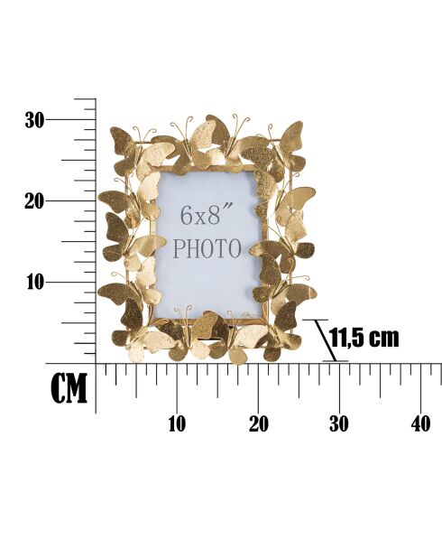 Cadre Photo Papillon doré - 30.5x28 cm