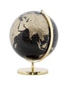 Globe Antique noir/doré - 34x25x25 cm