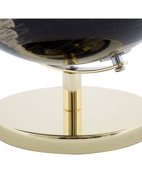 Globe Antique noir/doré - 34x25x25 cm