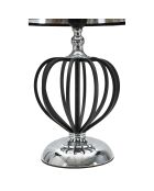Lampe de chevet Darky argentée - 44.5x28x28 cm