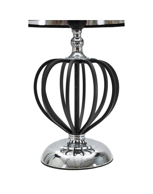 Lampe de chevet Darky argentée - 44.5x28x28 cm