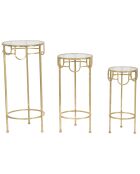 3 Tables d'apoint Original dorées