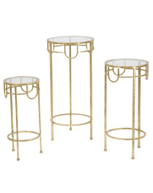3 Tables d'apoint Original dorées