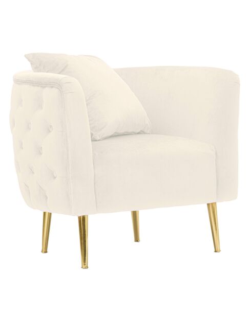 Fauteuil Bucarest beige  - 71x76x74 cm