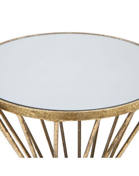 Table d'appoint Hypnos dorée - 70x35x35 cm