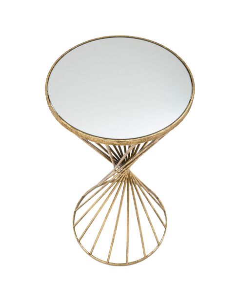 Table d'appoint Hypnos dorée - 70x35x35 cm