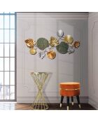 Table d'appoint Hypnos dorée - 70x35x35 cm