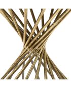 Table d'appoint Hypnos dorée - 50x42x42 cm