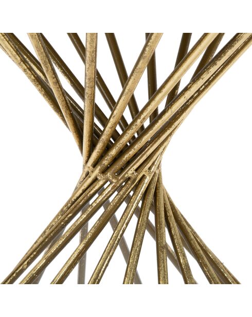 Table d'appoint Hypnos dorée - 50x42x42 cm