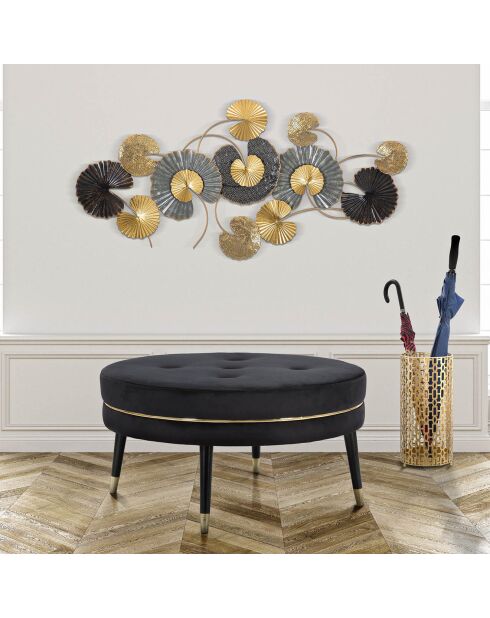 Gouden opengewerkte parapluhouder - 47,5x22,5x22,5 cm