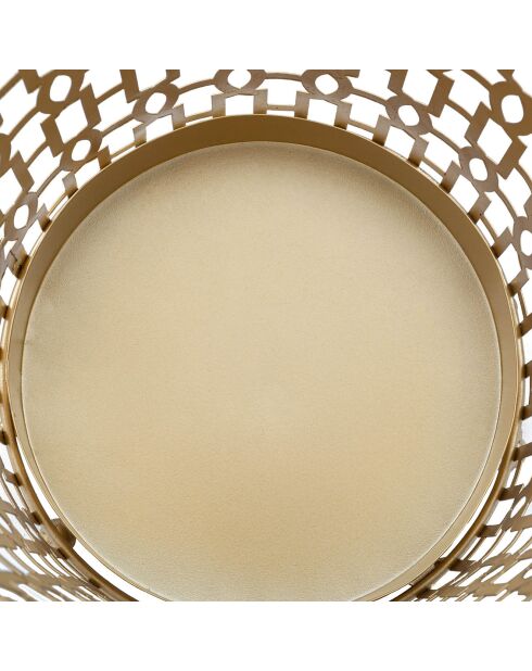 Gouden opengewerkte parapluhouder - 47,5x22,5x22,5 cm