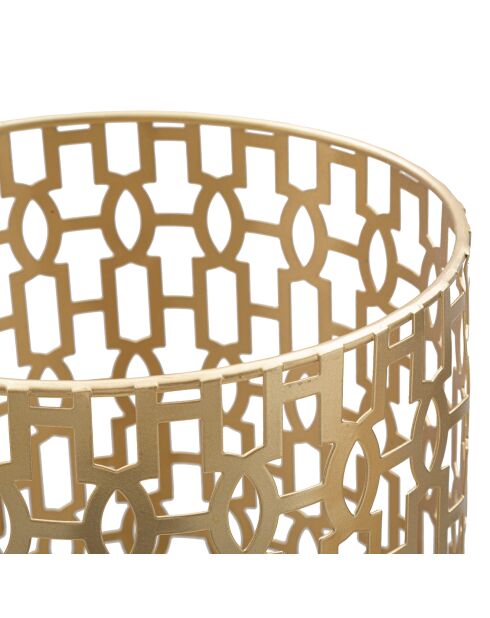 Gouden opengewerkte parapluhouder - 47,5x22,5x22,5 cm