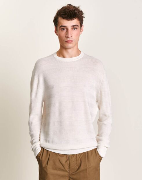 Pull 100% Laine Dapil écru