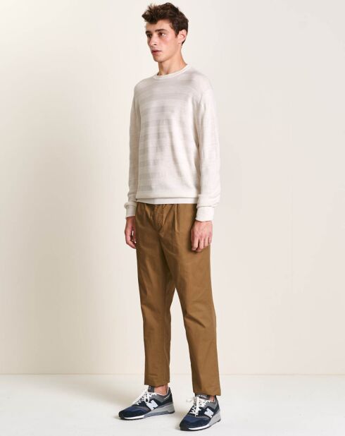 Pull 100% Laine Dapil écru