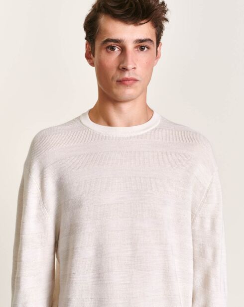 Pull 100% Laine Dapil écru