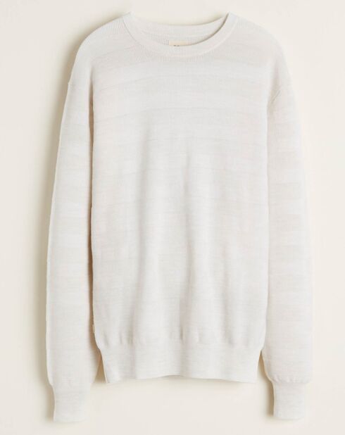 Pull 100% Laine Dapil écru