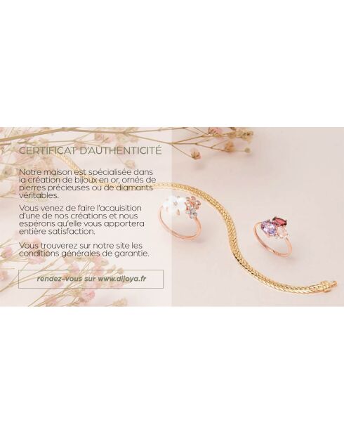 Fleur de Moi ringdiamanten 0,33 ct en amethist 1,54 kt witgoud