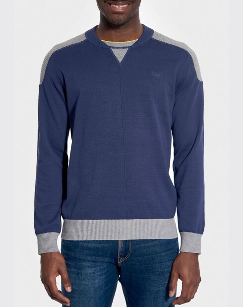 Blauw/grijze trui van Carrye