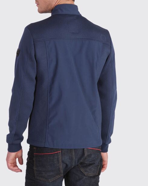 Veste bi-matière Cope bleue