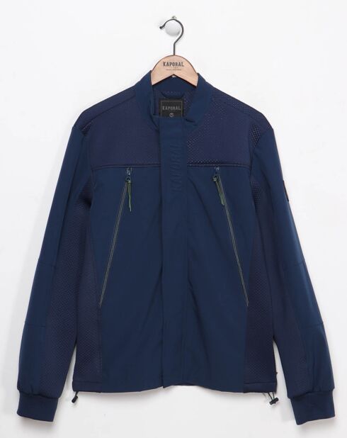 Veste bi-matière Cope bleue