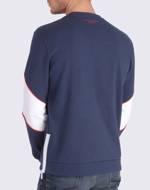 Sweat Wuline marine/blanc