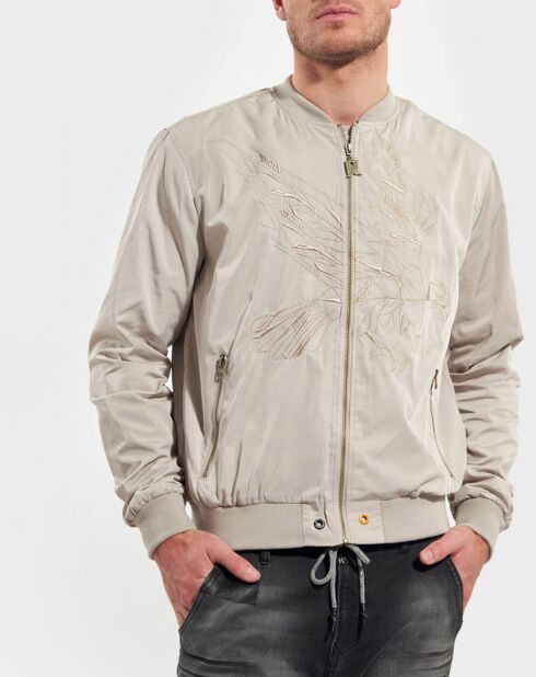 Chaqueta bomber beige Zarloe