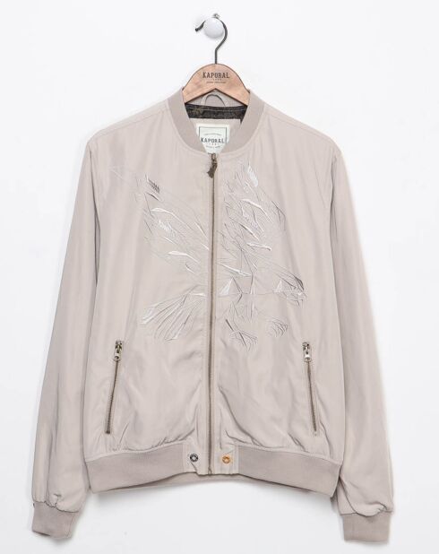 Chaqueta bomber beige Zarloe