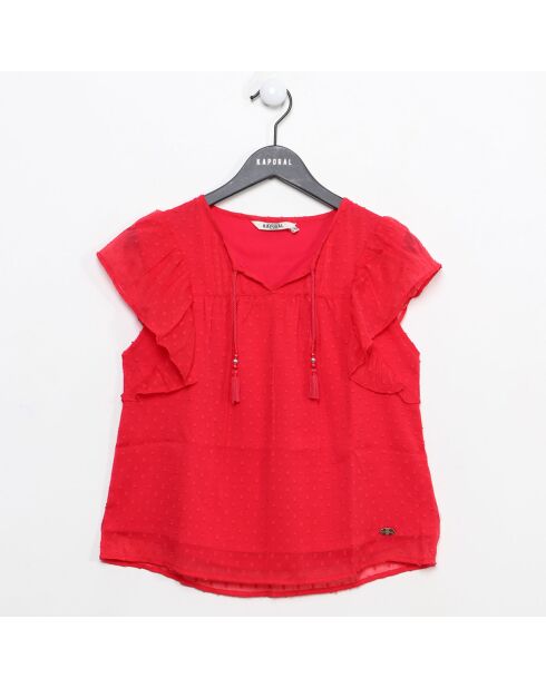 Blouse Jellye à pois rouge