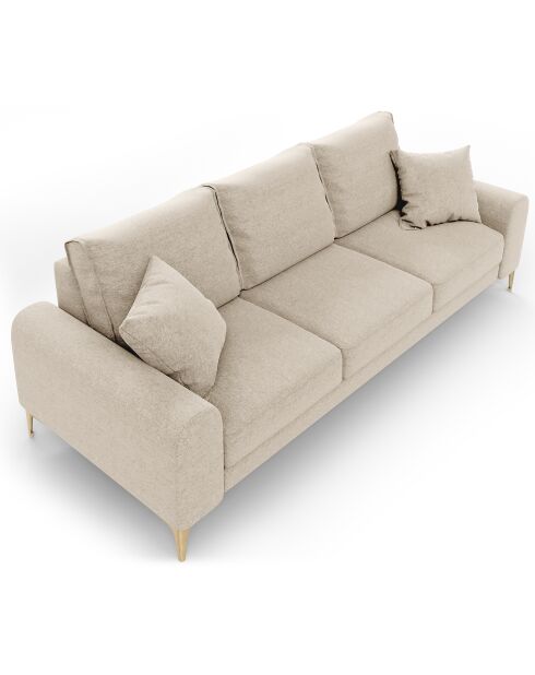 Canapé 4 places Madara beige - 237x102x90 cm