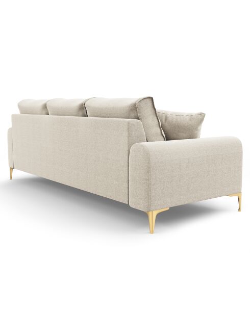 Canapé 4 places Madara beige clair - 237x102x90 cm