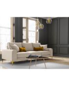 Canapé 3 places Madara beige - 222x102x90 cm