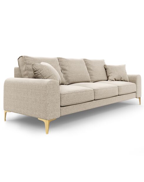 Canapé 3 places Madara beige - 222x102x90 cm