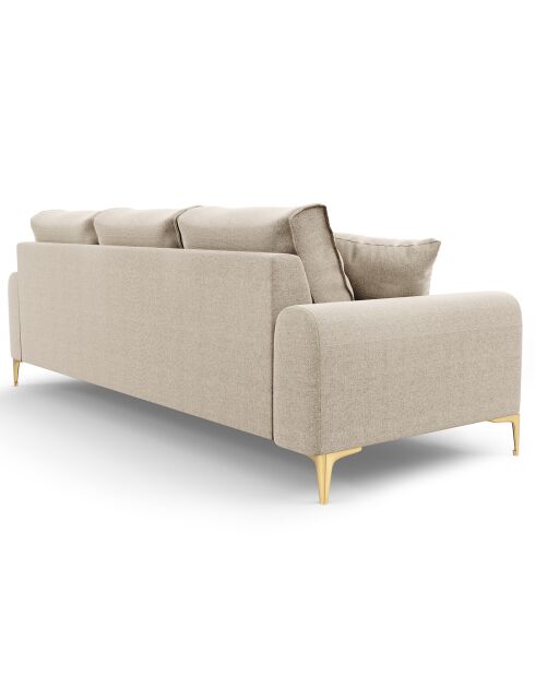 Canapé 3 places Madara beige - 222x102x90 cm