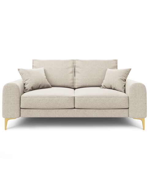 Canapé 2 places Madara beige clair - 172x102x90 cm