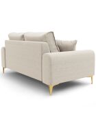 Canapé 2 places Madara beige clair - 172x102x90 cm
