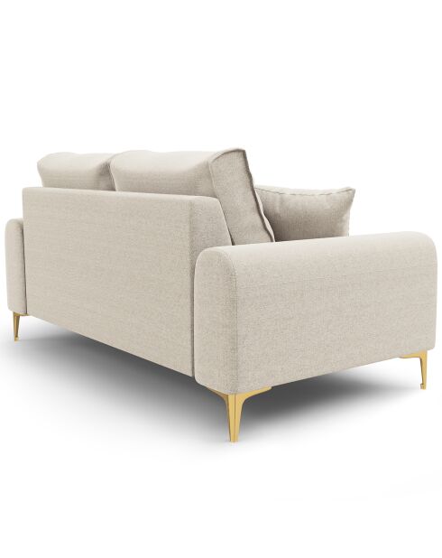 Canapé 2 places Madara beige clair - 172x102x90 cm