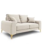 Canapé 2 places Madara beige clair - 172x102x90 cm