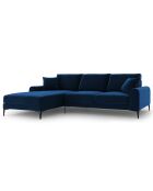 Linkes Ecksofa Velvet 5-Sitzer Madara königsblau - 254x182x90 cm