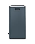 Poubelle de tri à pédale gris foncé - 2x30L