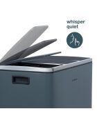 Poubelle de tri à pédale gris foncé - 3x18L