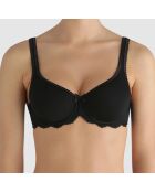Soutien-gorge corbeille Spacer Flower Elegance noir