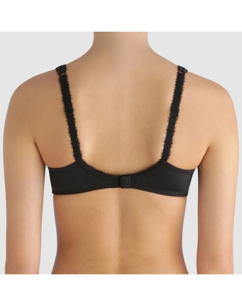 Zwarte Spacer Flower Elegance BH met taille