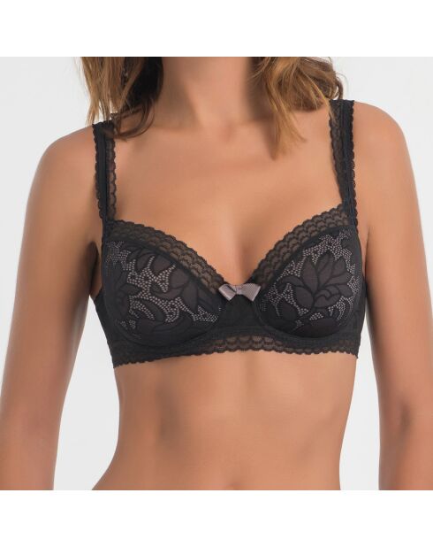 Soutien-gorge balconnet Invisible Elegance noir