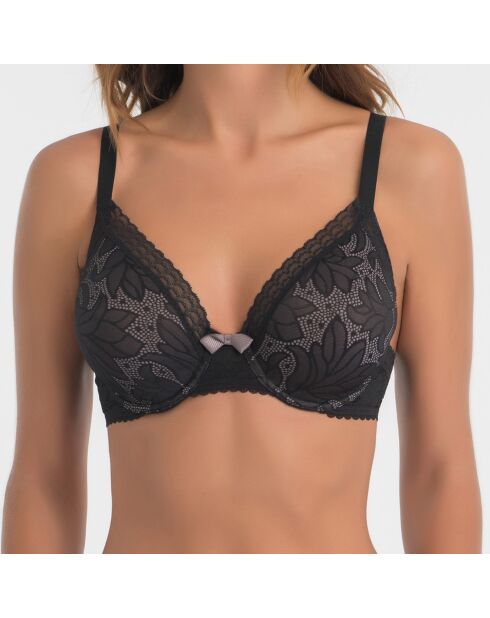 Soutien-gorge triangle Invisible Elegance noir