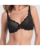 Soutien-gorge emboîtant Flower Elegance noir